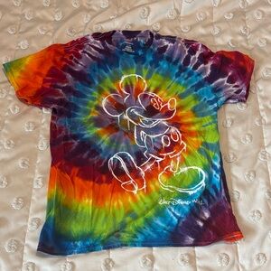 Disney Colorful Tie-Dye Mickey Mouse Tee